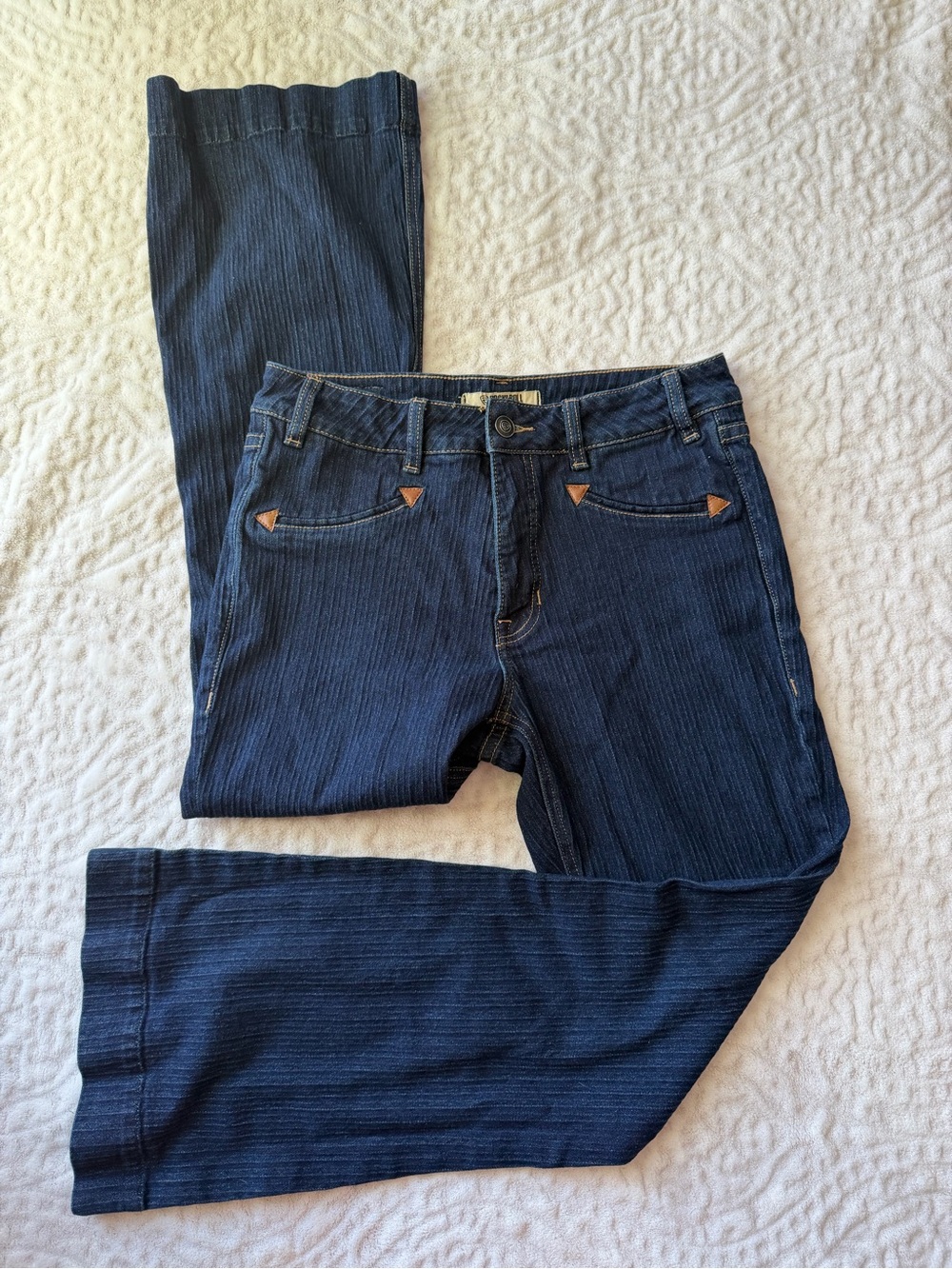Rock & Roll Denim High Rise Trouser Jeans Women’s 30x32 Dark Wash Western